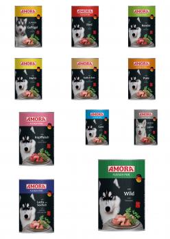 6x AMORA Dog 400g